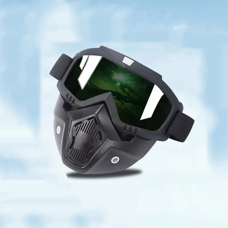 HD Anti-fog Detachable Full Face Goggles(Anti-Glare, Anti-Ultraviolet Radiation, Anti-Dust)
