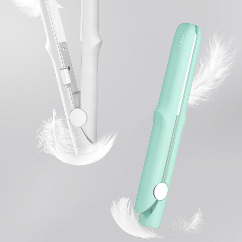 2-in-1 Mini Curling Wand & Flat Iron Hair Straightenerš„