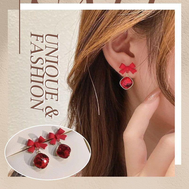 ✨Hot Sale✨ Fashion Bow Snowflake Earrings