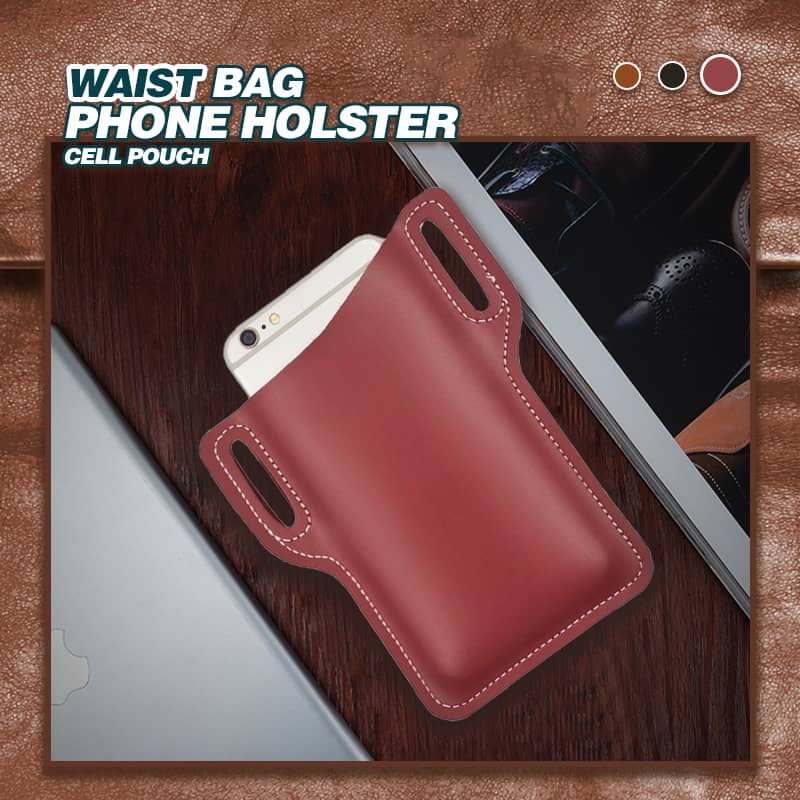 Universal Leather Case Waist Bag