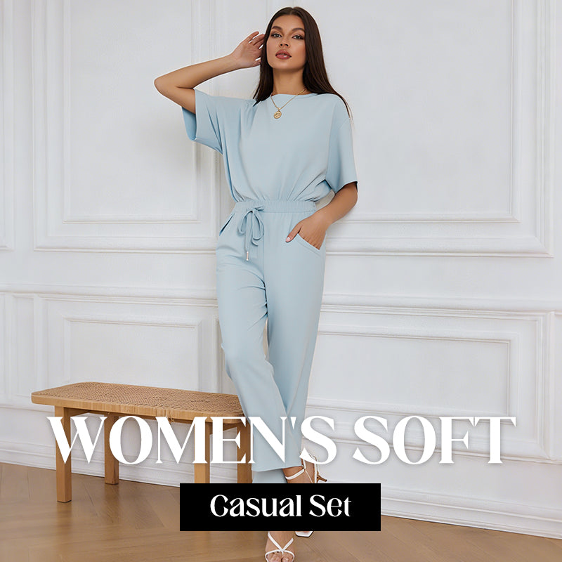 ๐ธ Women's Soft Casual Top and Pants Set