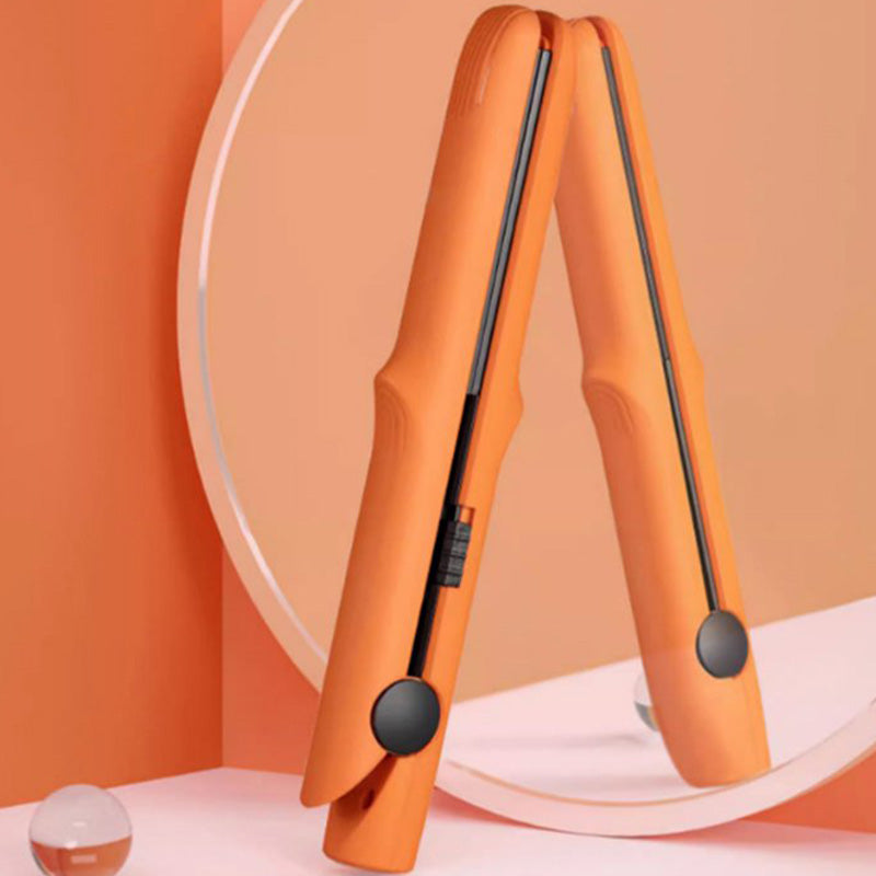 2-in-1 Mini Curling Wand & Flat Iron Hair Straightenerš„