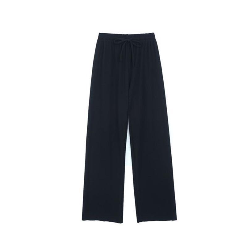 Ice Silk Wide Leg Pants Women