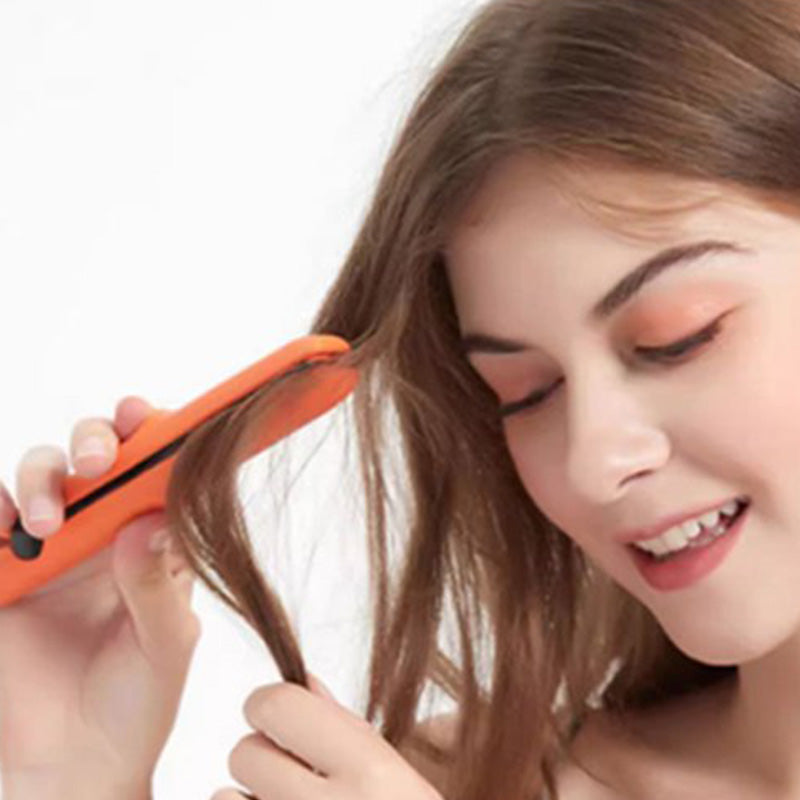 2-in-1 Mini Curling Wand & Flat Iron Hair Straightenerš„