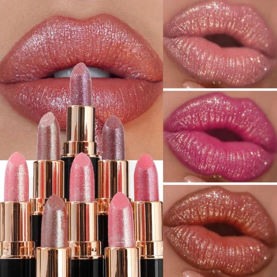 š„Lip Gloss Diamond Waterproof Glitter Lipstickš„