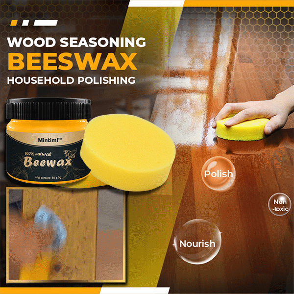 Wood Seasoning Beeswax - Polish for Furniture