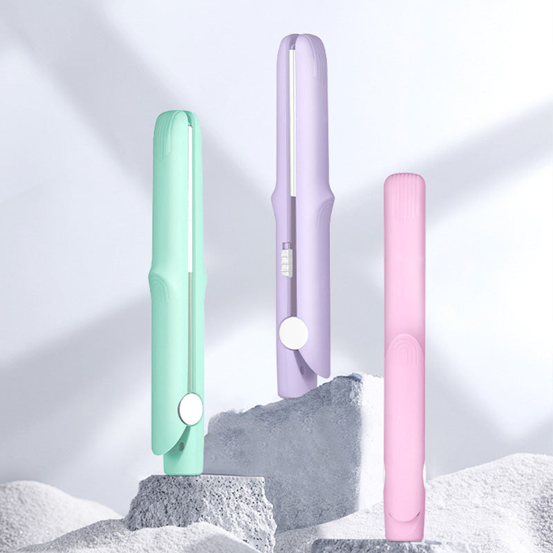 2-in-1 Mini Curling Wand & Flat Iron Hair Straightenerš„