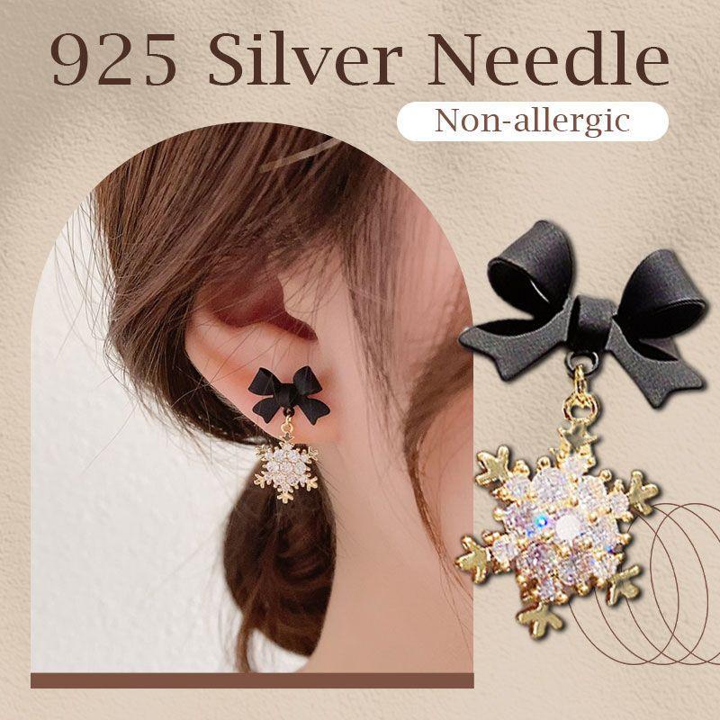 ✨Hot Sale✨ Fashion Bow Snowflake Earrings