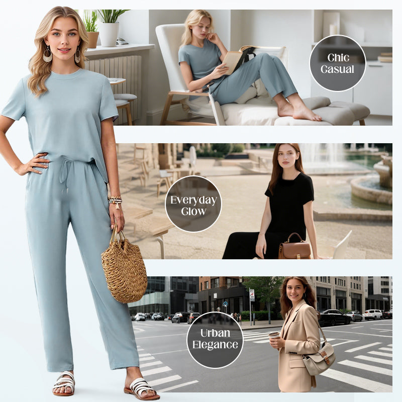 ๐ธ Women's Soft Casual Top and Pants Set