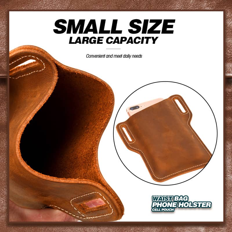 Universal Leather Case Waist Bag