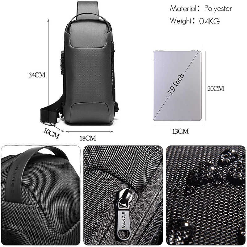 WATERPROOF SHOULDER BAG FOR MEN