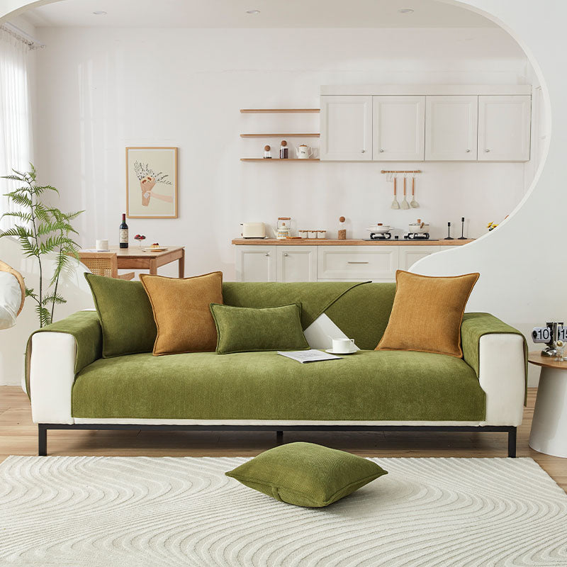 🔥Herringbone Chenille Fabric Furniture Protector Sofa Cover