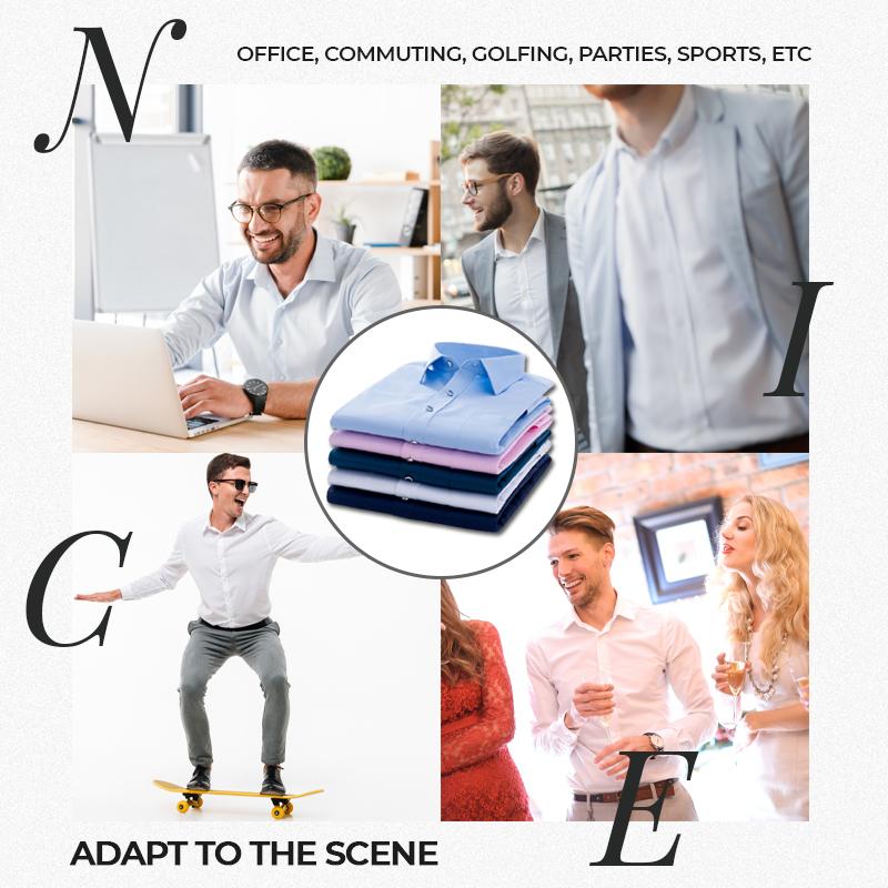 ✨Men's Stretch Non-iron Anti-wrinkle Shirt