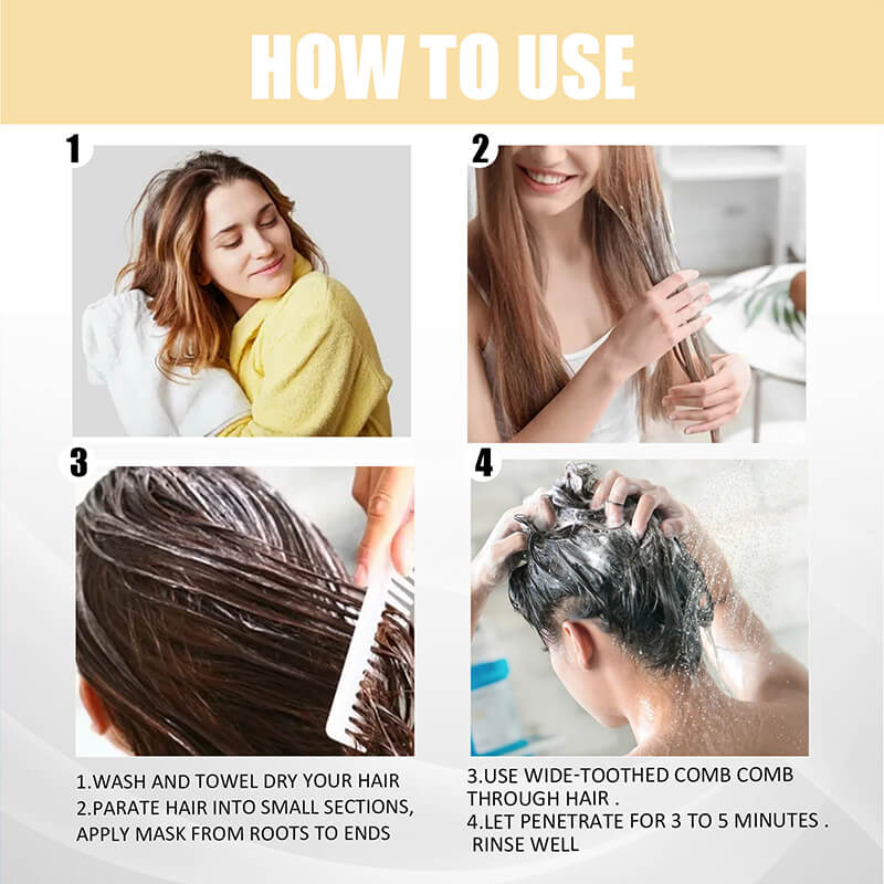 š„BUY 2 GET 1 FREE ( 3PCS) š„ShinyHair Instant Keratin Hair Repair Mask