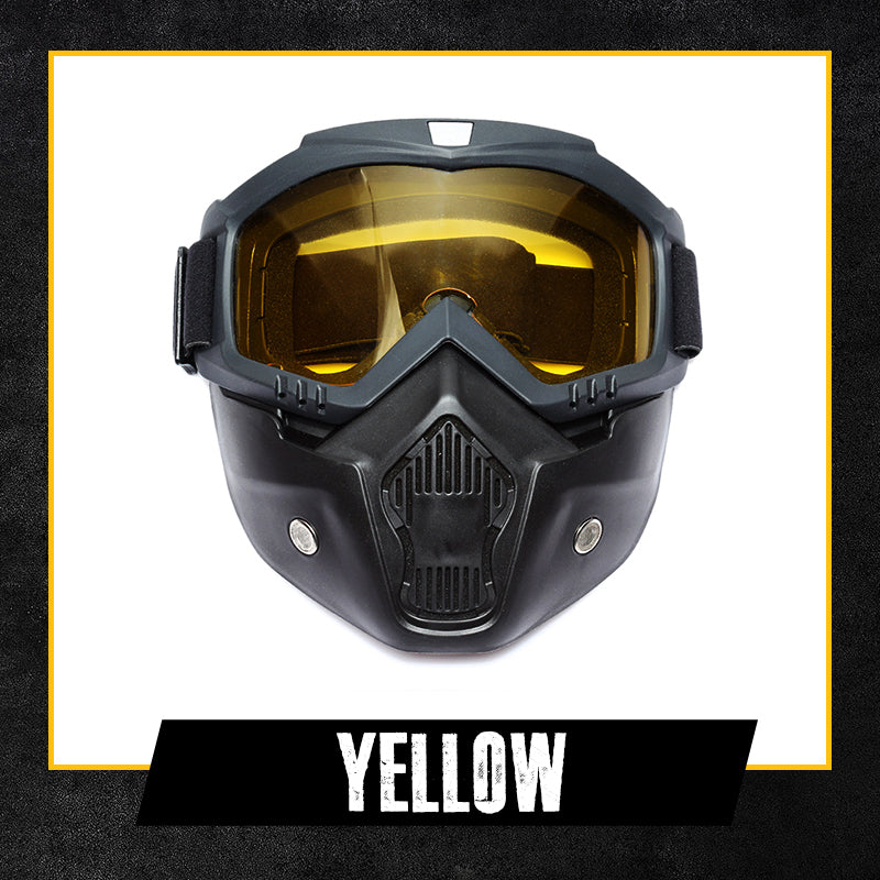 HD Anti-fog Detachable Full Face Goggles(Anti-Glare, Anti-Ultraviolet Radiation, Anti-Dust)