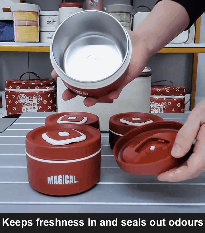 Microwaveable Stainless Steel Insulated Lunch Box