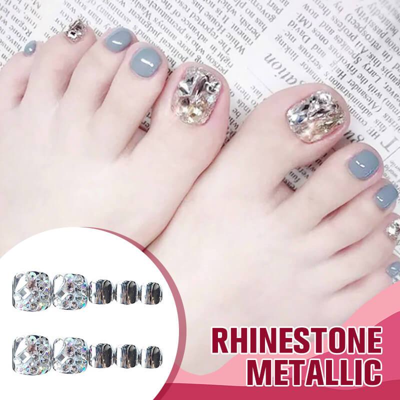 Mysterious Cat Eye Feet Nail Patch with Jelly Gum(24PCS)