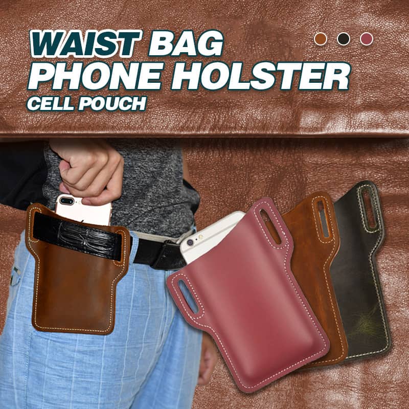 Universal Leather Case Waist Bag