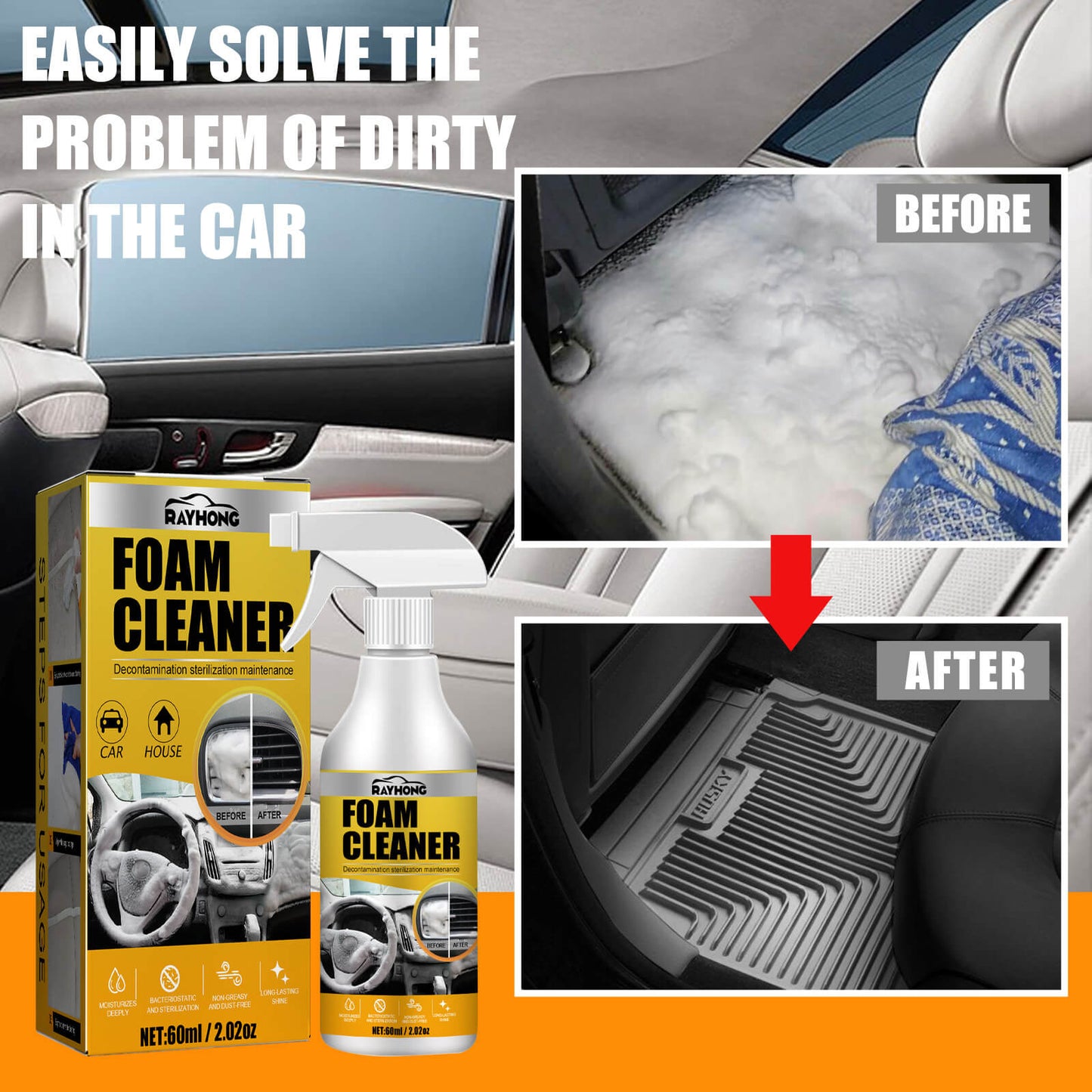 đ„2024 New Hot Sale 50% offđ„Multi-Purpose Foam Cleaner