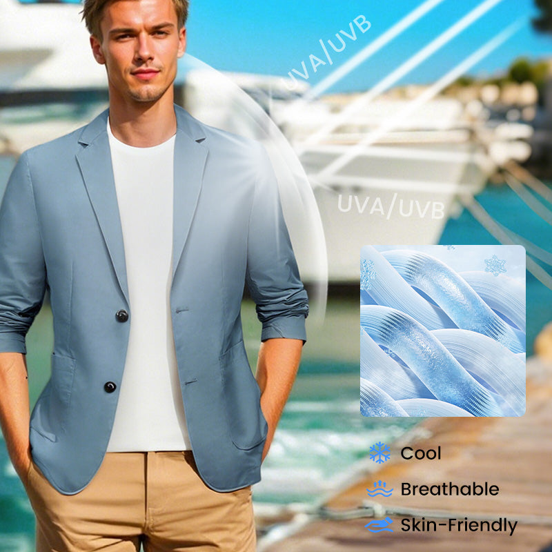 Men's Summer Lightweight Suit Jacket