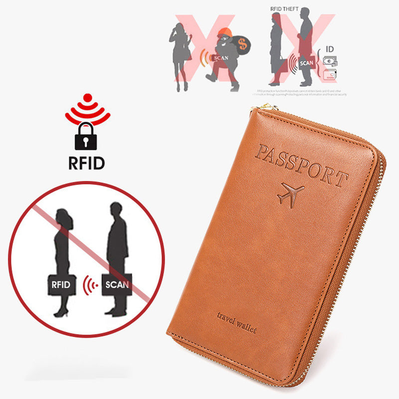 Multifunctional RFID Passport Wallet