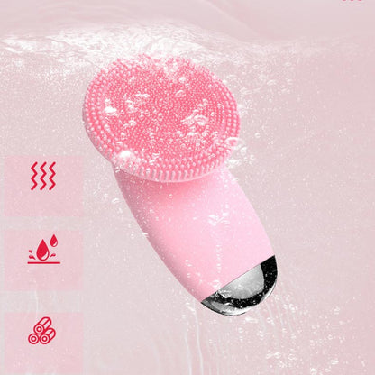✨Ultrasonic Vibration Massage Silicone Facial Cleansing Brush