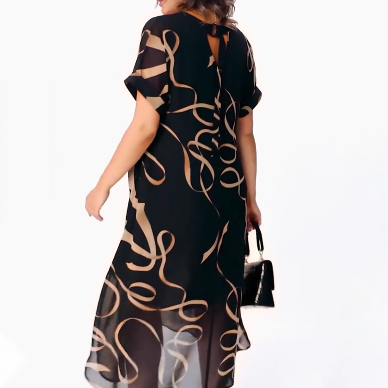 🔥2025 Hot Sale🔥Flowy V-Neck Midi Dress