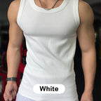🎉🛍️Men's Summer Essentials🎽Round Neck Quick-Drying Stretchy Slim Tank Top