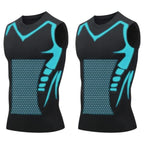 Ionic Shaping Vest – Cooling compression, smooths belly & love handles. Invisible under shirts. Feel confident again! 💪✨