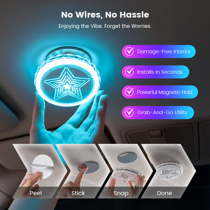 ✨【Car Interior Roof Light - Magnetic Multi-Mode Rechargeable】✨