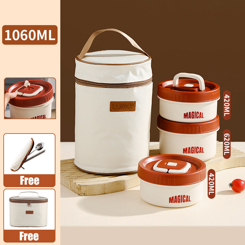 Microwaveable Stainless Steel Insulated Lunch Box