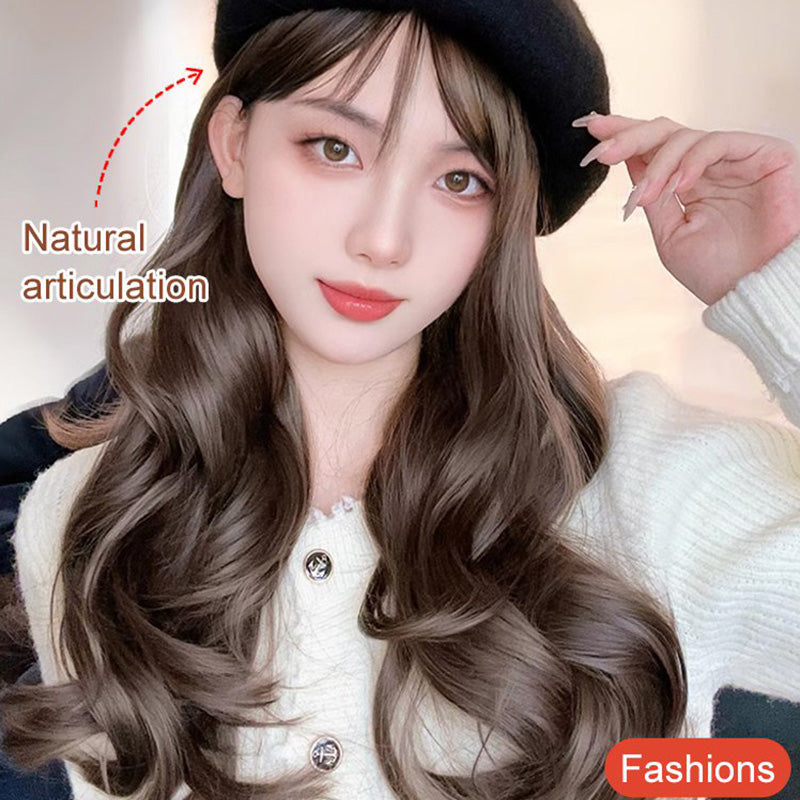 Versatile Beret Wig Set with Long Curly Hair（Great Sale⛄BUY 2 Get 10% OFF + Freeshipping）