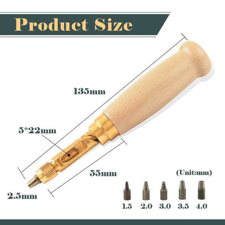 6 In 1 Leather Drilling Tool