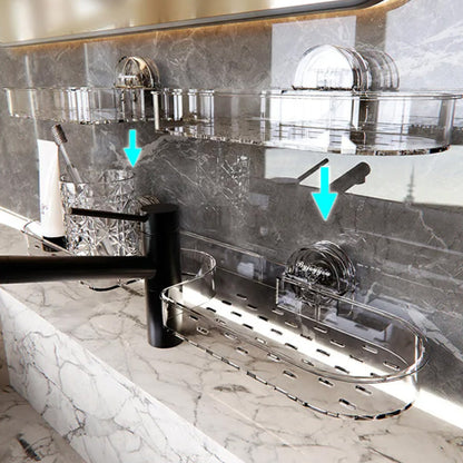 Suction Cup Shelf Organizer No Drilling Required