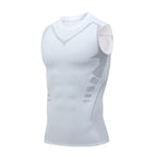 Ionic Shaping Vest – Cooling compression, smooths belly & love handles. Invisible under shirts. Feel confident again! 💪✨