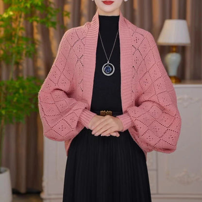 🔥Hollow Out Knitted Shawl Coat
