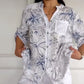 🔥Women’s Stand Floral Collar Printed Shirt