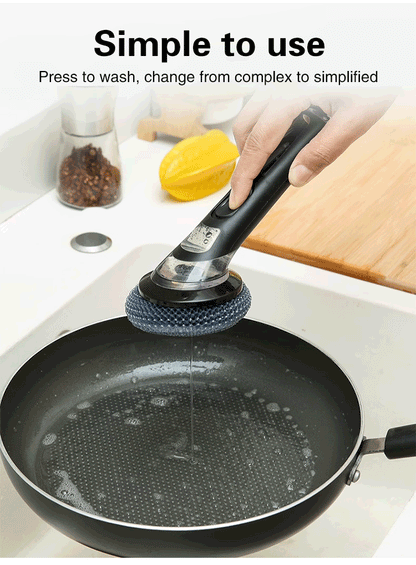 Automatic Liquid-adding Multifunctional Pot Scrubbing Brush