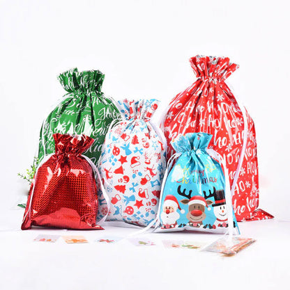 🎅Christmas Sales🎄Drawstring Christmas Gift Bags (Biodegradable)