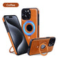 Full Faux Leather Shockproof Magnetic Case for iPhone
