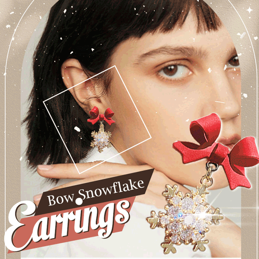 ✨Hot Sale✨ Fashion Bow Snowflake Earrings