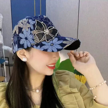 🔥Hot Sale 49% Off🔥Mesh Diamond Butterfly Baseball Cap-（Great Sale⛄BUY 2 Get 10% OFF+Free Shipping）