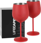 500ml Stainless Steel Wine Glasses