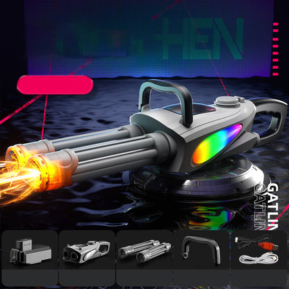 💥Double Barrel Gatling Electric Water Gun Set