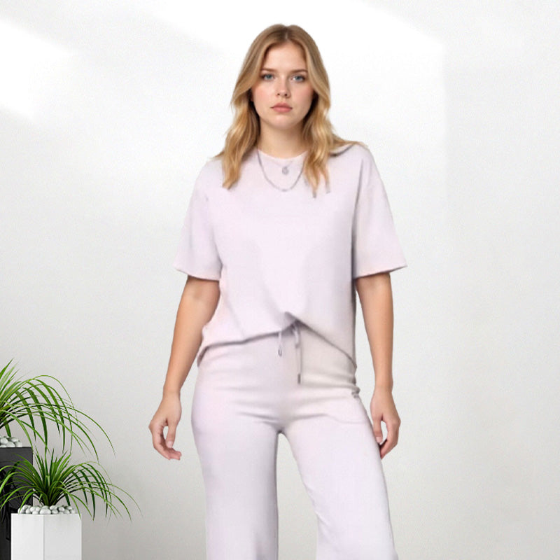 ✨Women's Chic Top & Matching Pants 2-Piece Outfit