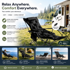 🪑🌿 Portable Adjustable Outdoor Folding Chair – Lightweight, Sturdy & Multi-Purpose  – Effortless to Carry & Set Up 🏕️✨