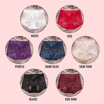 💋Hot Sale -Ladies Silk Lace Handmade Underwear Pack ✨