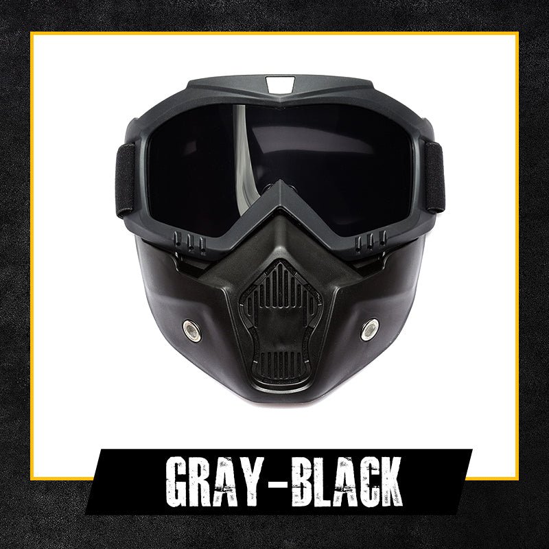 HD Anti-fog Detachable Full Face Goggles（Anti-Glare, Anti-Ultraviolet Radiation, Anti-Dust）