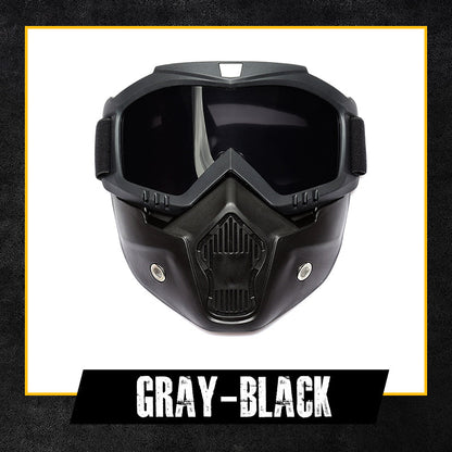 HD Anti-fog Detachable Full Face Goggles（Anti-Glare, Anti-Ultraviolet Radiation, Anti-Dust）