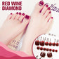 Mysterious Cat Eye Feet Nail Patch with Jelly Gum(24PCS)